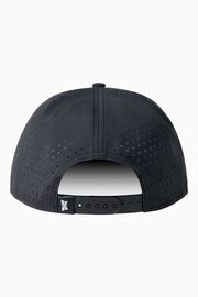 Men's Dog Tag 6-Panel High Crown Snapback Cap Black & White